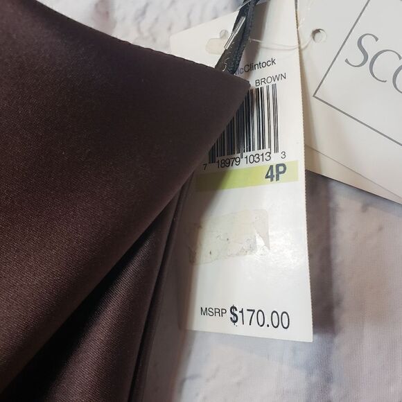 SCOTT/JESSICA MCCLINTOCK Satin Strapless Formal Dress - Picture 3 of 10